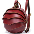 Genuine Leather Women Backpack Large Capacity Bag Crazy Horse Leather Beetle-shaped Backpack Special Designed Bag for Men