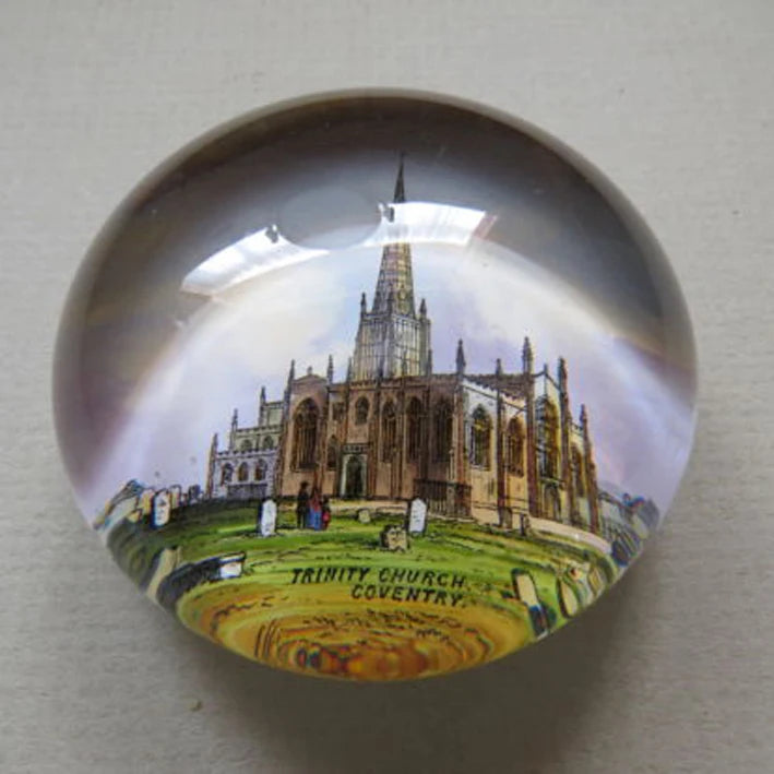 K9 Grade Crystal Glass Paperweight Customized Picture Design Dome Round Shape Crystal Glass Paper Weight