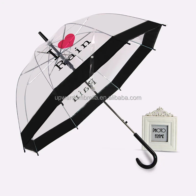 Fashion Large Transparent clear Dome See Through Umbrella