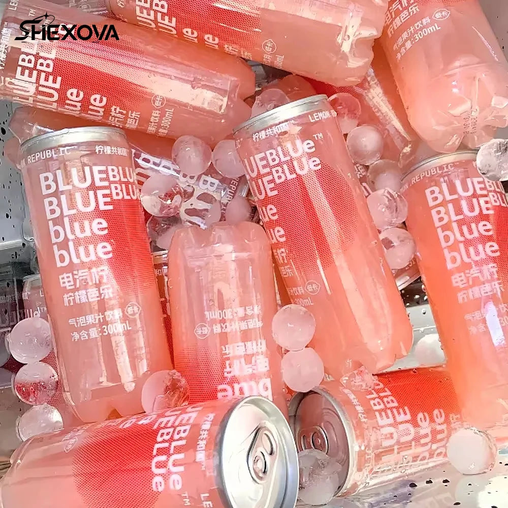 Pull-Ring Easy Open Plastic Pet Cans Juice Round Soda Cans With Lids Milk Tea Bottles