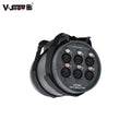 VSHOW 6 Port DMX Splitter and Amplifier Output 512 for Dj Disco Stage Light Control