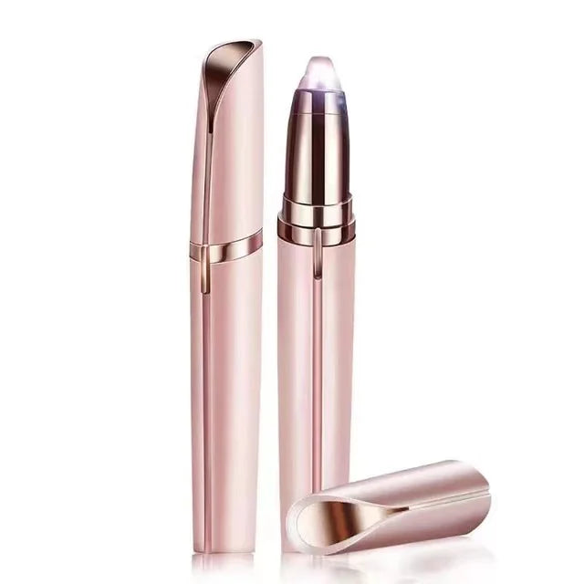 2 in 1 Painless Eyebrow Electric Trimmer Pen  Eyebrow  Facial razor USB Rechargeable Hair Face Eyebrow Remover for Women