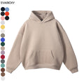 52 Cotton 48 Polyester Fleece Fabric Hoodie Plus Size Fashion Men's Hoodies Sweatshirts Custom Men Clothes Hoodies With Logo