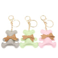 Wholesale Bag Purse Charm Decor Key Rings Teddy Bear Animal Designer Keychain Accessories Kawaii Cute Bear PU Leather Key Chain
