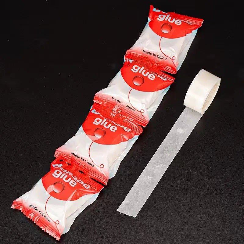 Balloon Accessory 100pcs Per Roll Glue Dots Balloon Tape Double Side Transparent No Mark Glue Dot for Birthday Party Decoration