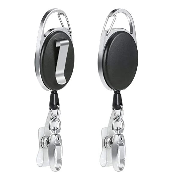 Hot Sale Carabiner Retractable Badge Reel ID Holder with Swivel Hook Custom Print Logo Featured on Ebay