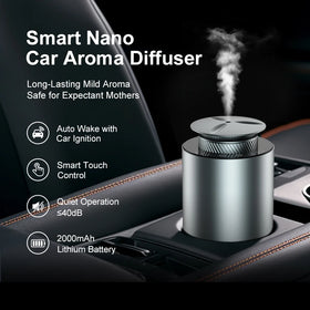Trending Car Fragrance Diffuser DANQ 20ml Rechargeable Waterless Aroma Machine with Touch Control for Hotel Office OEM ODM