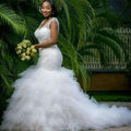 AL1392 Wedding Dresses for Women 2022 Robe De Mariage Simple Tulle Wedding Dresses Mermaid Bridal Wedding Dress Luxury Custom