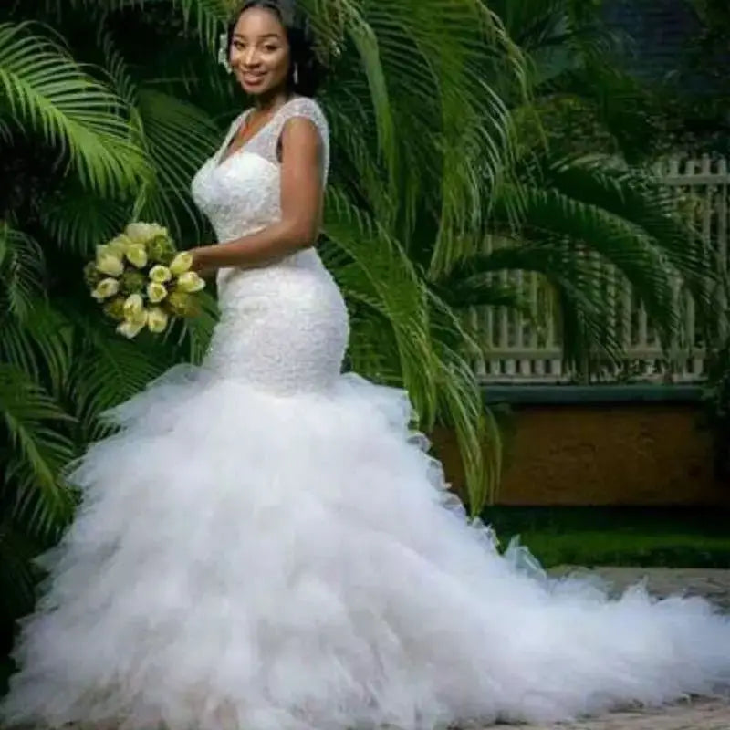 AL1392 Wedding Dresses for Women 2022 Robe De Mariage Simple Tulle Wedding Dresses Mermaid Bridal Wedding Dress Luxury Custom