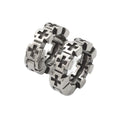 Fashion Jewelry Earring Cross Shape Dainty Hip Hop  Earrings Non Tarnish Jewelry Stainless Steel Punk