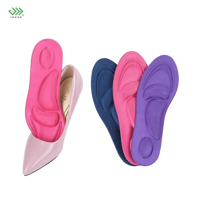 JOGHN 4D Cushion Pad Soft High Heel Shoe Insoles for Wicks Moisture Arch Support Insoles Shoes
