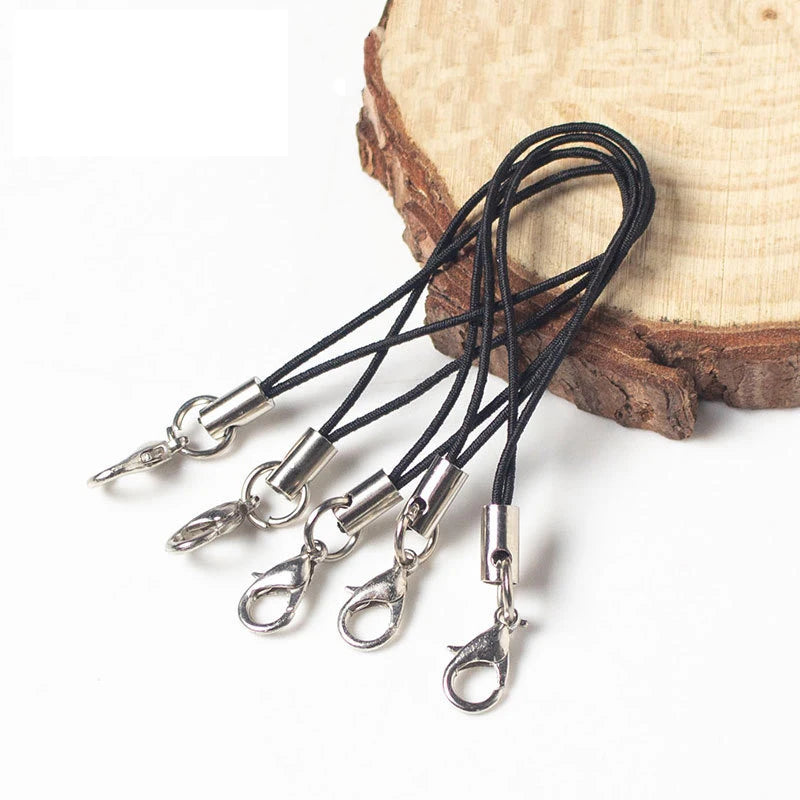 Wholesale Diy Handmade Lobster Buckle Mobile Phone Rope Jewelry Color Lanyard Elastic Hanging Cord Mobile Strap