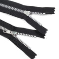 Factory Wholesale Fashion Chunky Carbon Fiber Zippers Custom Open End Tank Teeth Metal Jeans Zipper for Clothing Accessories