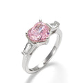 MYF Wholesale Alianza De Plata De Ley 925 3-Piece Rhodium Plated Sterling Silver Zircon Wedding Ring
