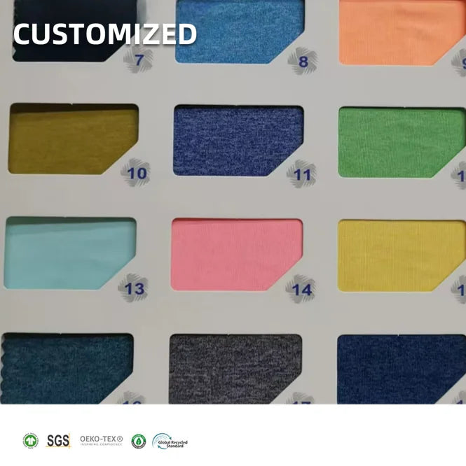 Stock Colorful Cation Sustainable 170 GSM 90%Polyester 10%Spandex Breathable Jersey Knitted Fabric for Girls Sportswear
