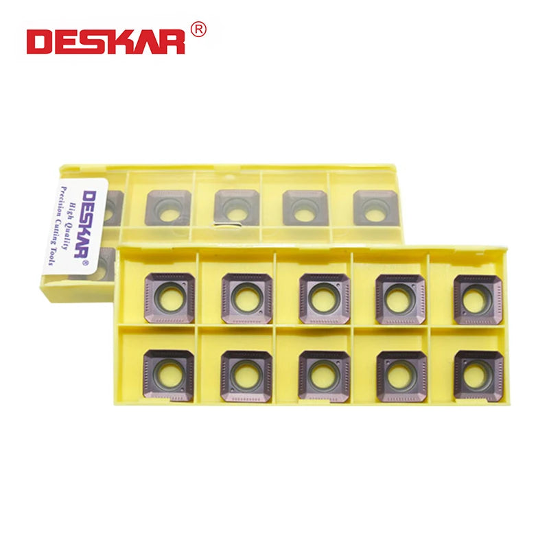 DESKAR CNC Lathe Carbide Inserts Turning Tools Machining Milling Cutter Blade SEKT1204AFTN-XM LF6018