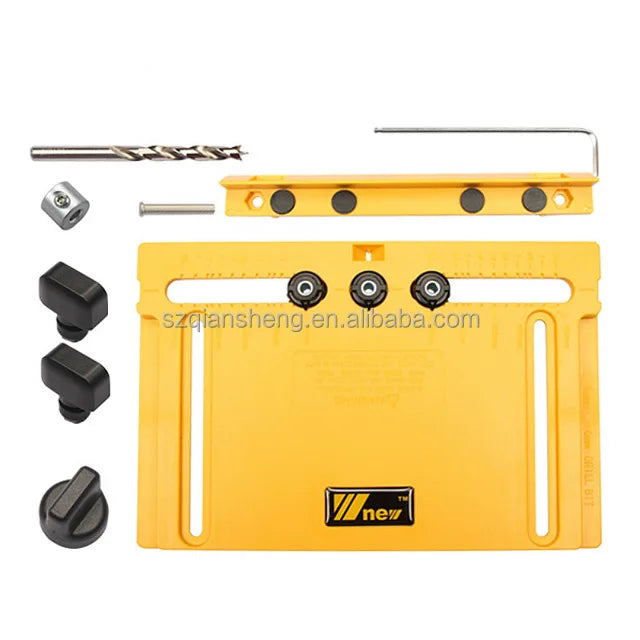 Woodworking Tools Handle Hole Locator Door Handle Knob and Pull Installation Jig and Shelf Pin Jig Boring Hole 5/6mm Drill Guide