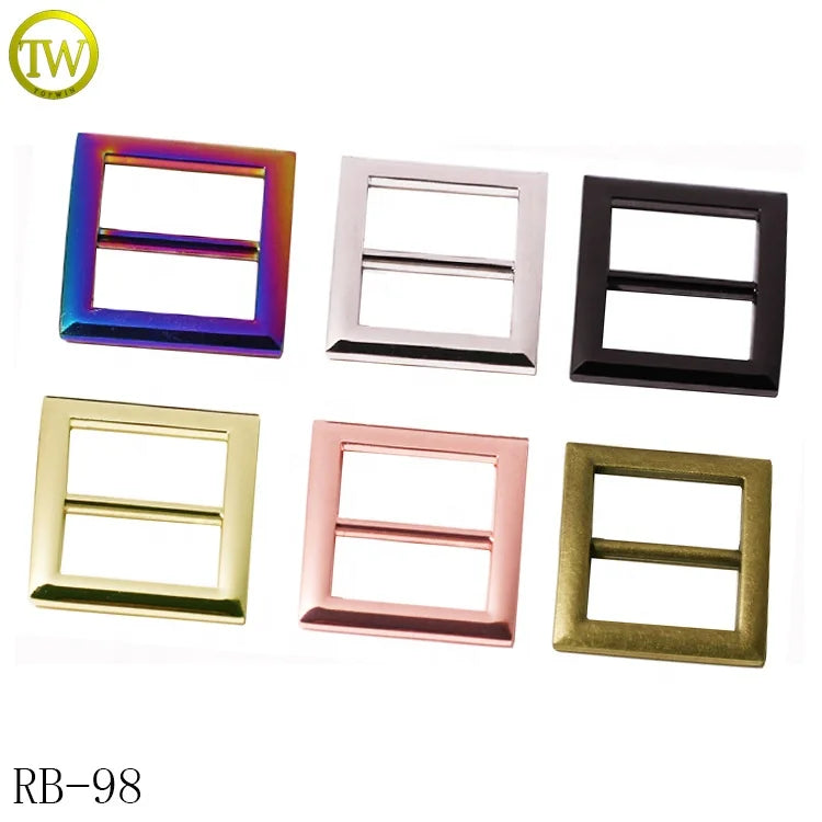 Wholesale Zinc Alloy Belt Straps Handbag Accessories Multi-color Simple Clip Buckle Adjuster for Dog Collar