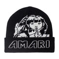 Black Fashion Slouchy Logo Beanie Hat Custom Logo for Men Warm Acrylic Custom Jacquard Knit Beanie