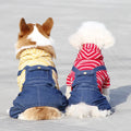 Wholesale Pet Dog Jeans Suspenders Trousers