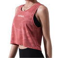Camouflage Running Vest Women Fitness Crop Top Sleeveless Mesh Yoga Shirts Breathable Workout Gym Tank Tops Female Sportswear