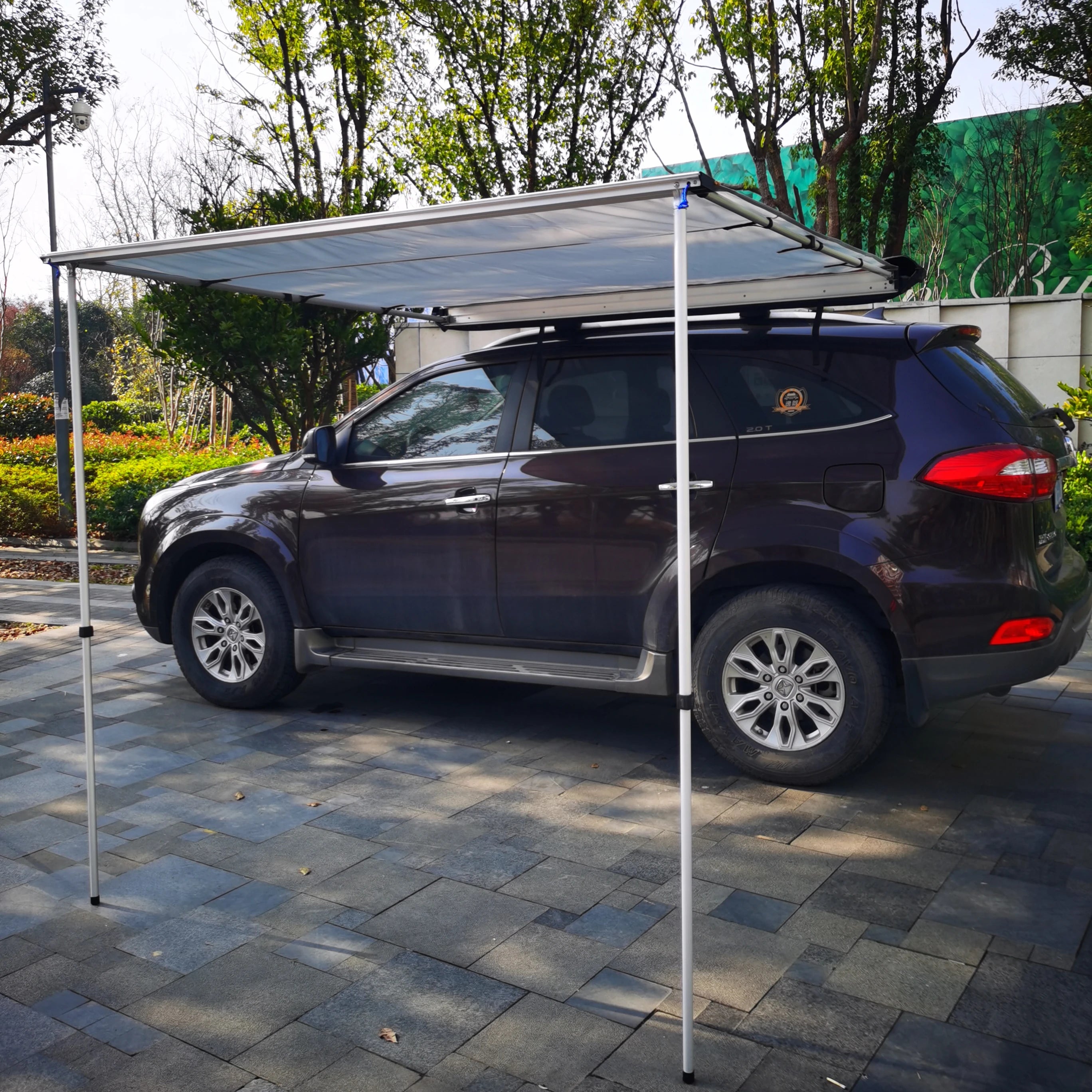 4-Season 4X4 Car Side Awning Tent Lightweight Aluminum Pole Side Wall for SUV Truck Outdoor Camping