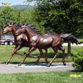 Custom Antique Life Size Large Outdoor Garden Big Casting Metal Brass Bronze Running Horse Statue Sculpture for Sale