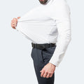 Men's Thin Oversized High-stretch Shirt Plus-size Four-sided Elastic Shirt Guy Wrinkle-resistant Non-ironing Long-sleeved Shirt