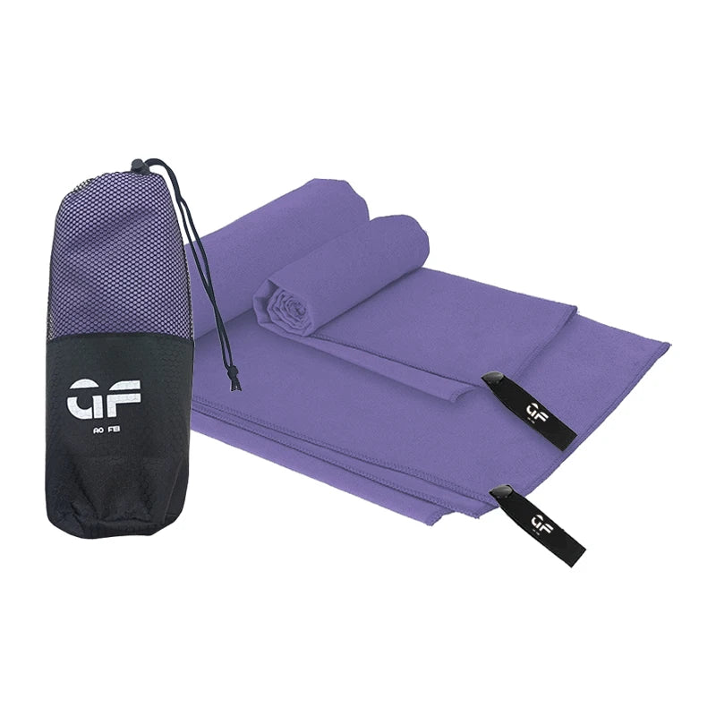 Custom logo Print Small Quick Dry suede Fabric Sports Towel Soft Microfiber Gym Sports Sweat Towels