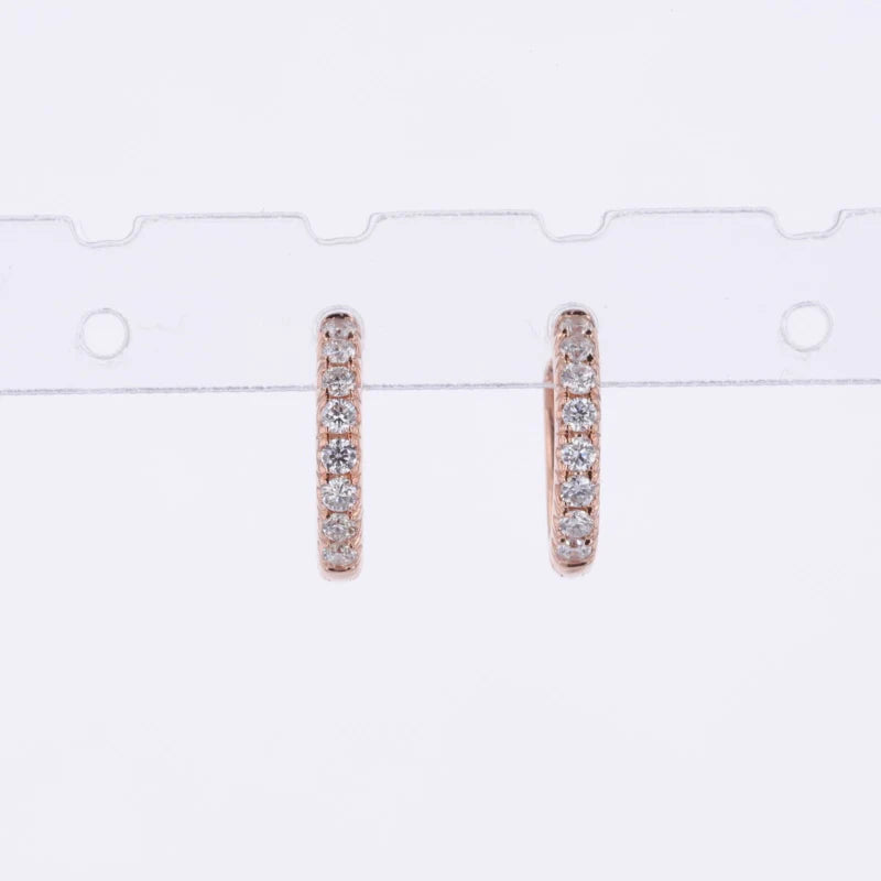 Gold 14k Solid Women Earrings 2024 Lab Grown Loose Diamond Stud Earrings Def Vvs Quality for Party Wedding Engagement.