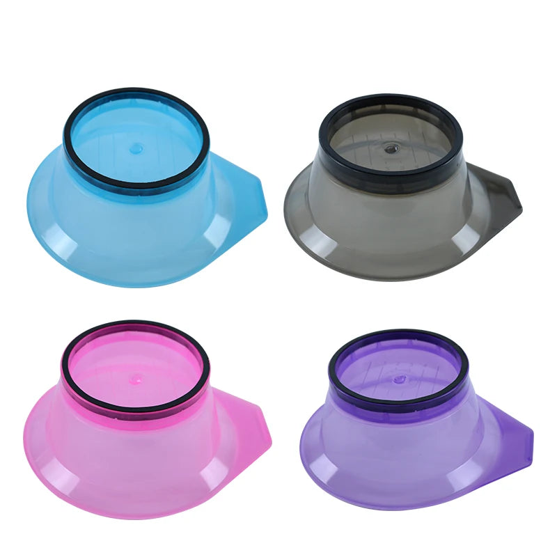 JUEJIANG Model 02 4 Colors Large Capacity Professional Salon Hair Color Dye Tint Mixing Bowl Plastic Dye Styling Accessory