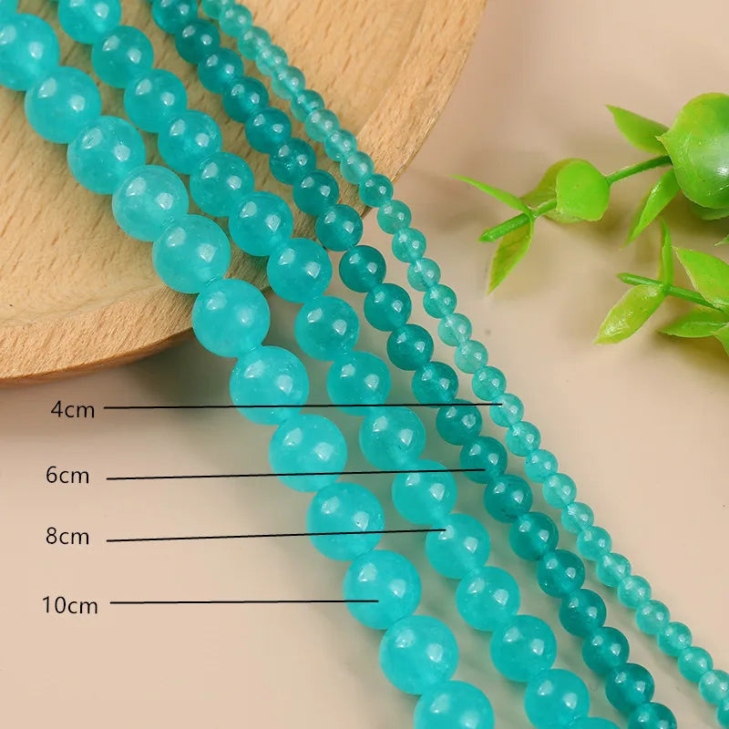 Wholesale Dyed Gemstone Stone Beads  4mm/6mm/8mm/10mm  Round Dyed Amazonite Stone Beads