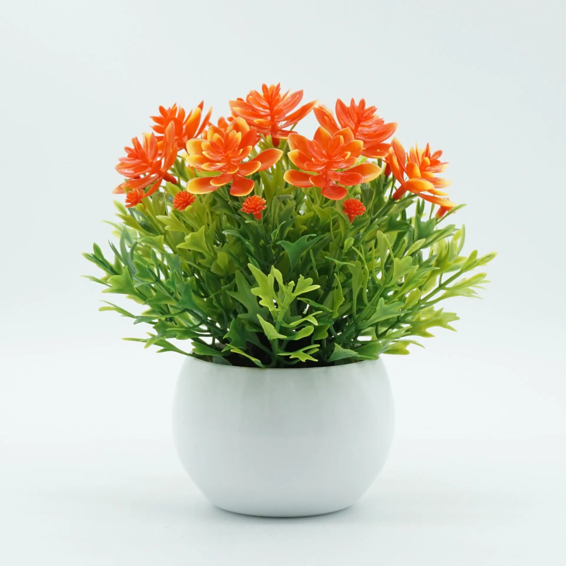 Home Garden Decoration Supplies Artificial Bonsai Plastic Fake Flower Potted Plant for Christmas Festivities Office Desktop