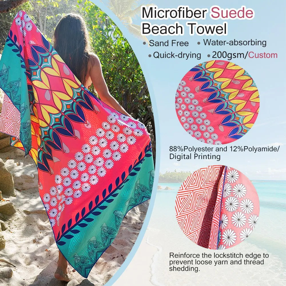Custom Beach Towel High Quality Sandfree Beach Italy Towel