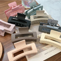 Wholesale Women Fashion Big 10.5-cm Plastic Matte Hair Claw Acrylic Large Hair Clips for Thick Hair