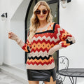 Autumn/winter Women's Fashion Round Neck Vintage Knitwear