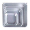 Quality Anodized Aluminum Square Cake Pan Square Cheesecake Pan Cake Molds 3 Piece Set