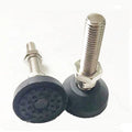 M12*50-40 Heavy Duty Industrial Leg Plastic Black Adjustable Feet 40mm 50mm Plastic Furniture Leveling Nail Glides for Workshop
