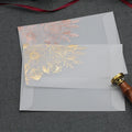 Logo Embossed UV Hot Stamping Gift Transparent Paper PVC Business Envelope Party Envelope for Card Packaging
