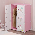 Bedroom Plastic Wardrobe Children's Wardrobe Living Room Home Wardrobe DIY Easy Installation Wardrobe