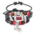 Wholesale New Fashion Genuine Leather Charm Bracelets Little Angel Design for Men and Women
