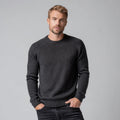 EcoBlend Men's Merino Wool Organic Cotton Blend Crewneck Sweater Sustainable Winter Knitwear