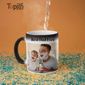 Topjlh Sublimation Blank 11oz Full Color Change Magic Mug Ceramic Camping Coffee Mug for Custom Print Campsite Promotions