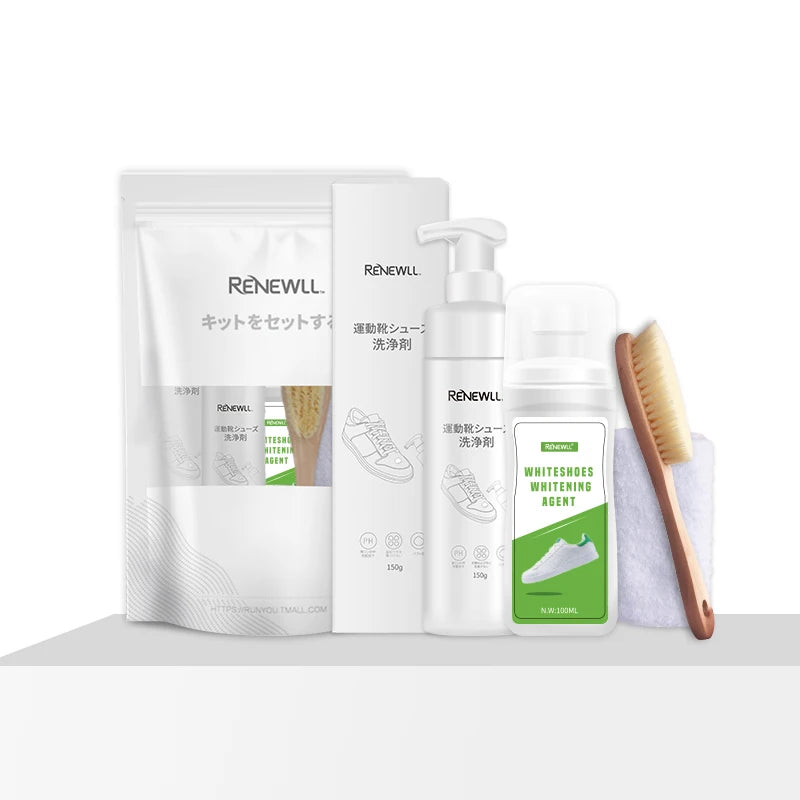 2023 Factory Direct Sale Hot Selling Shoes Care Kits 2023 Includes Foam Cleaner Whitening Agent Brush and Towel