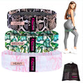 Summer Top 10 Hot Snake Skin Booty/Hip Resistance Band Full Print Pattern Set/3pcs for Exercise