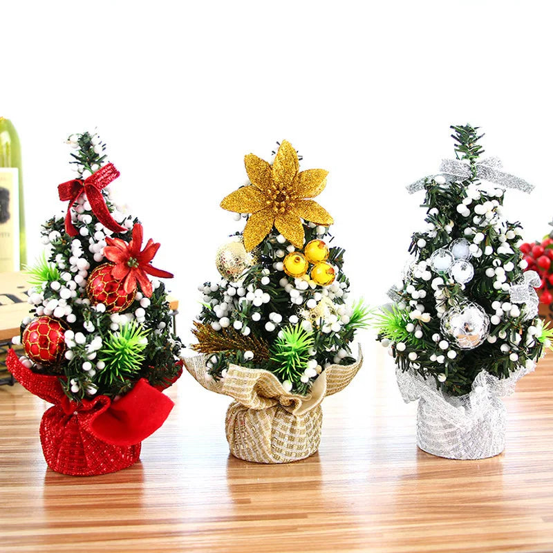 2026 New 20 cm Ornament Green Slim Artificial Christmas Tree for Table Decoration
