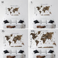 Large Wood Wall Decor 3D Wood World Map Housewarming Gift Idea Wood Wall Art World Travel Map for Home & Kitchen or Office