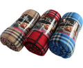 Wholesale 100% Polyester Fleece Plaid Blanket Striped Woven Style
