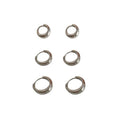 Temperament Bold Earrings 925 Sterling Silver Earrings Female Minority Retro Advanced Design Sense Light Luxury Round Earrings
