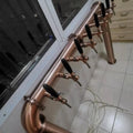 U Shape Bronze Color 8 Tap Beer Column with 100cm   Tower Legs  Made to Order  for Keg Dispense System